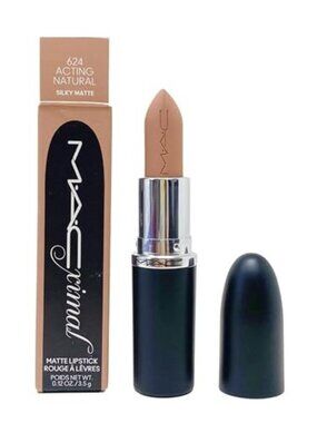 NEW ☑️ MAC #624 ACTING NATURAL M·A·Cximal Silky Matte 12HR Wear Lipstick